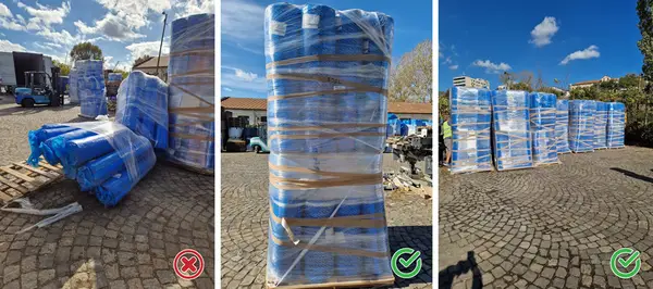 Packing Repackaging Palletizing Cargo for loading in Containers